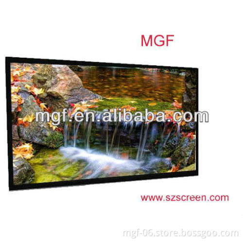 Fixed Frame Wall Hanging Projector Screen ideal for home theater